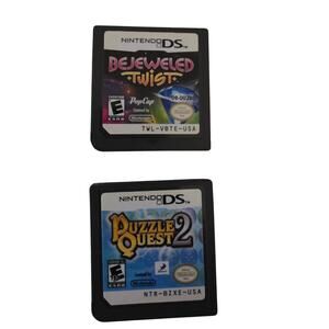 Nintendo DS  Game Lot Puzzle Quest 2 Bejewled Twist Tested